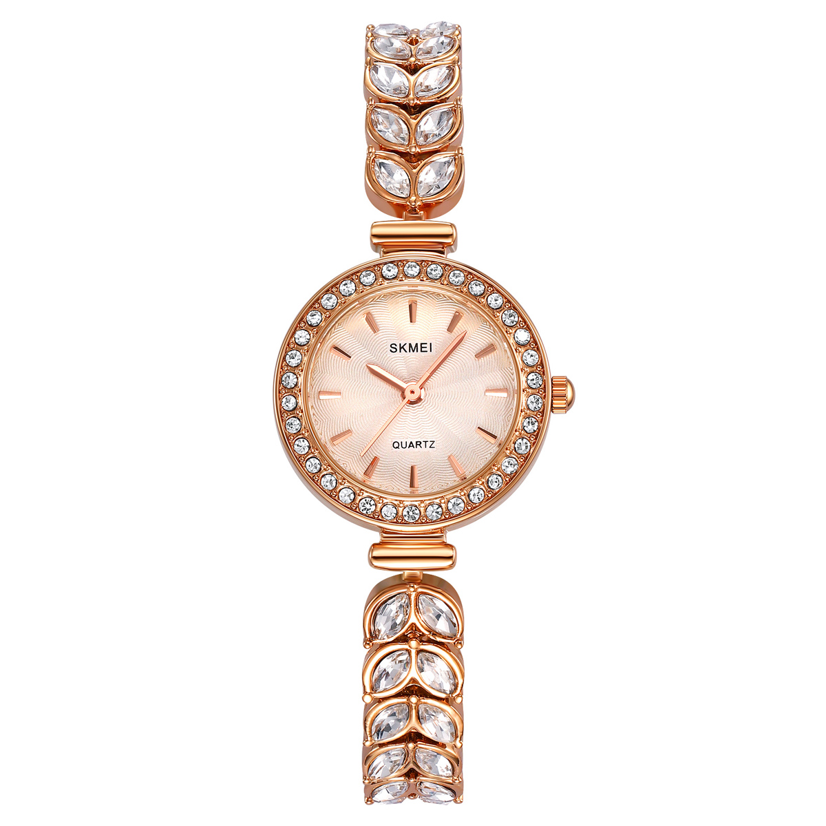 SKMEI 2547 Women's Elegant Quartz Watch — 30M Water Resistant Bracelet Style (Gold / Rose Gold / Silver)