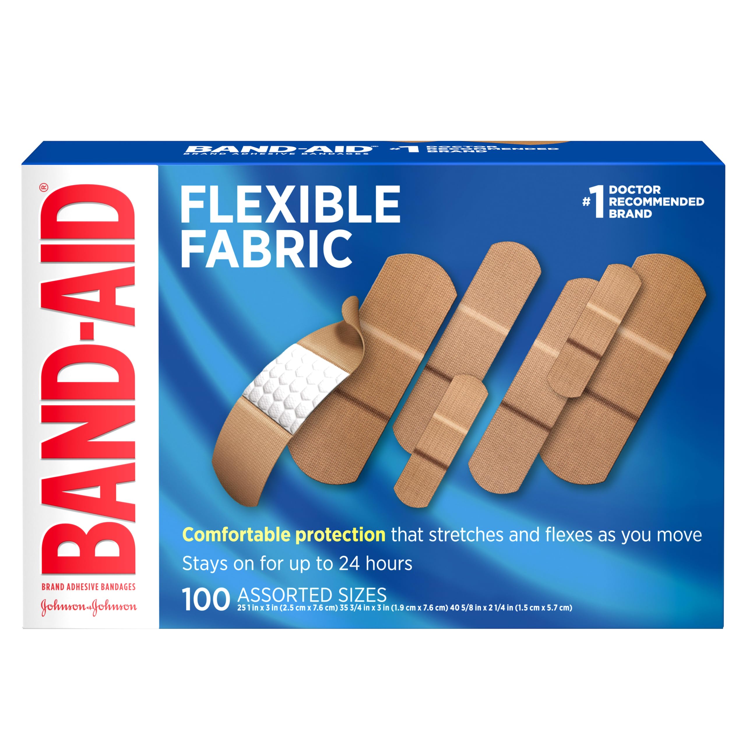 BAND-AID Brand Flexible Fabric Adhesive Bandages