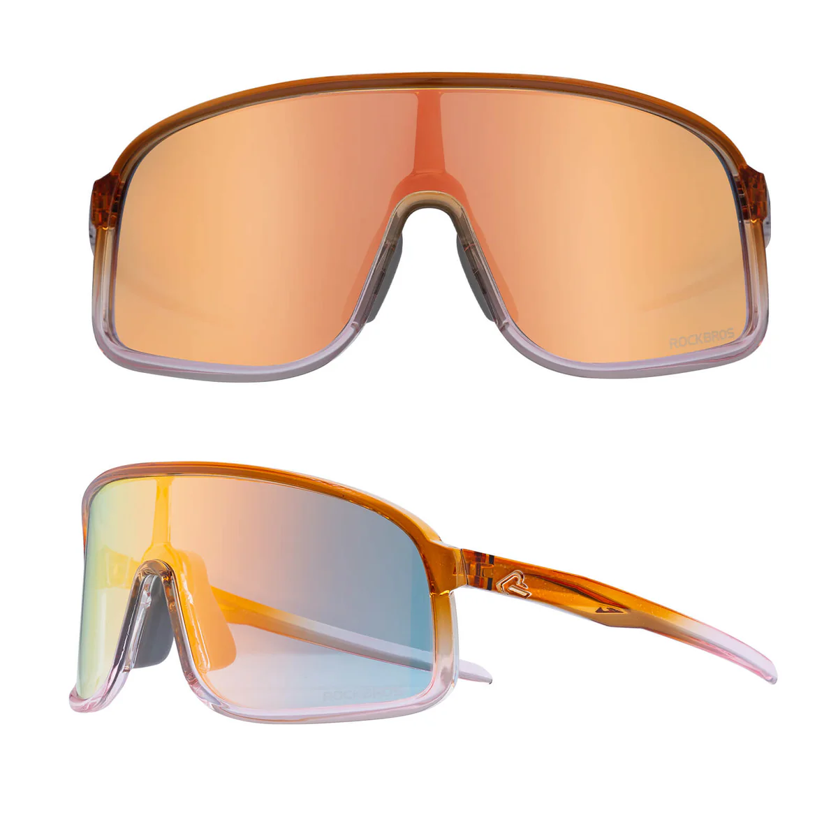 ROCKBROS SP350 Photochromic Cycling Glasses, Cat.1-3 Light Adjusting Lens, TR90 Lightweight Frame UV400 Protection Sports Sunglasses for Men Women Biking Running Fishing