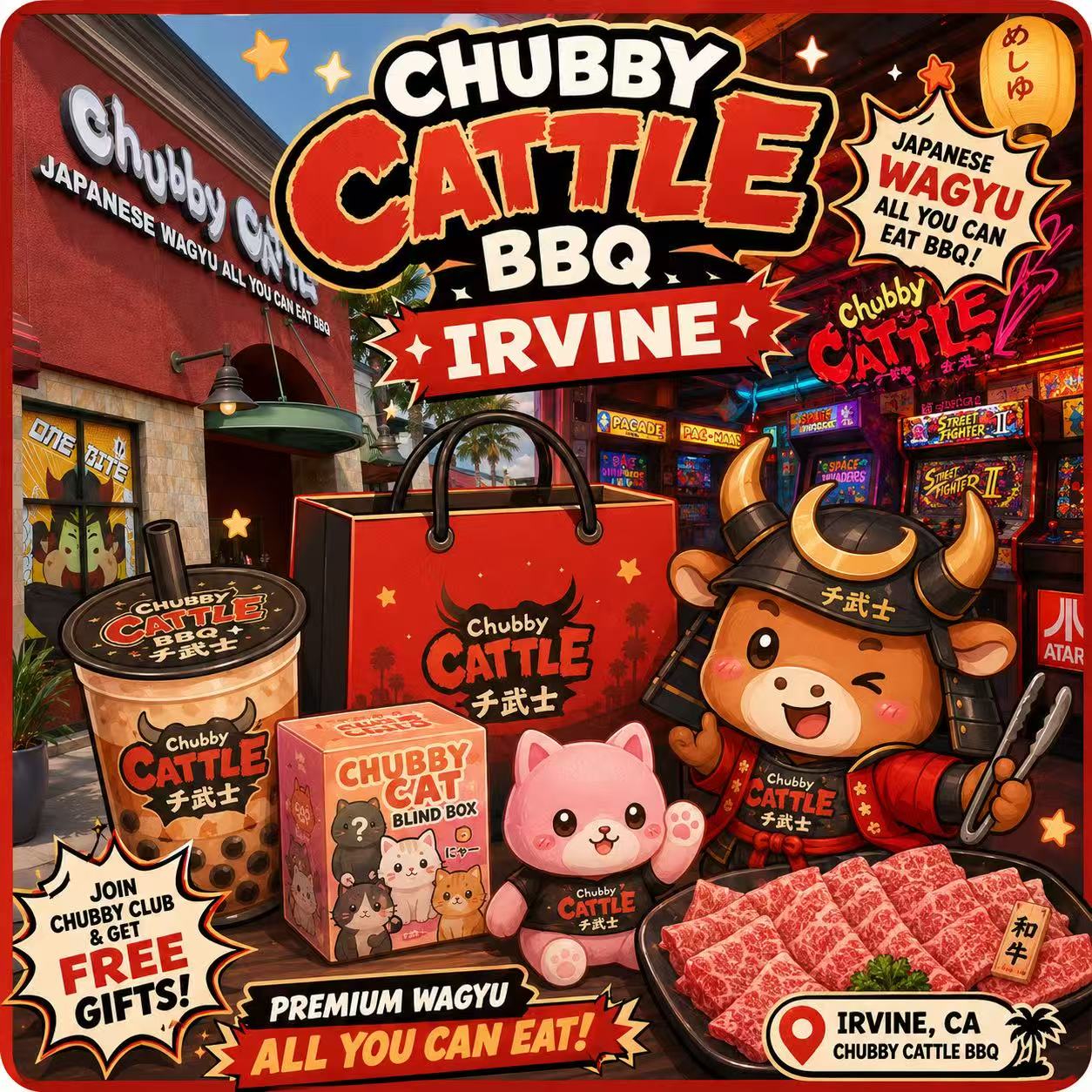 Chubby Cattle Irvine Store - In‑Store Gift