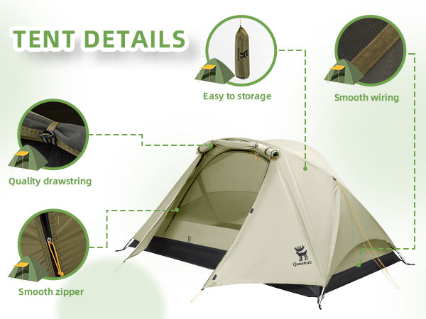 2-Person Rainproof Tent with Easy Setup detail image 2