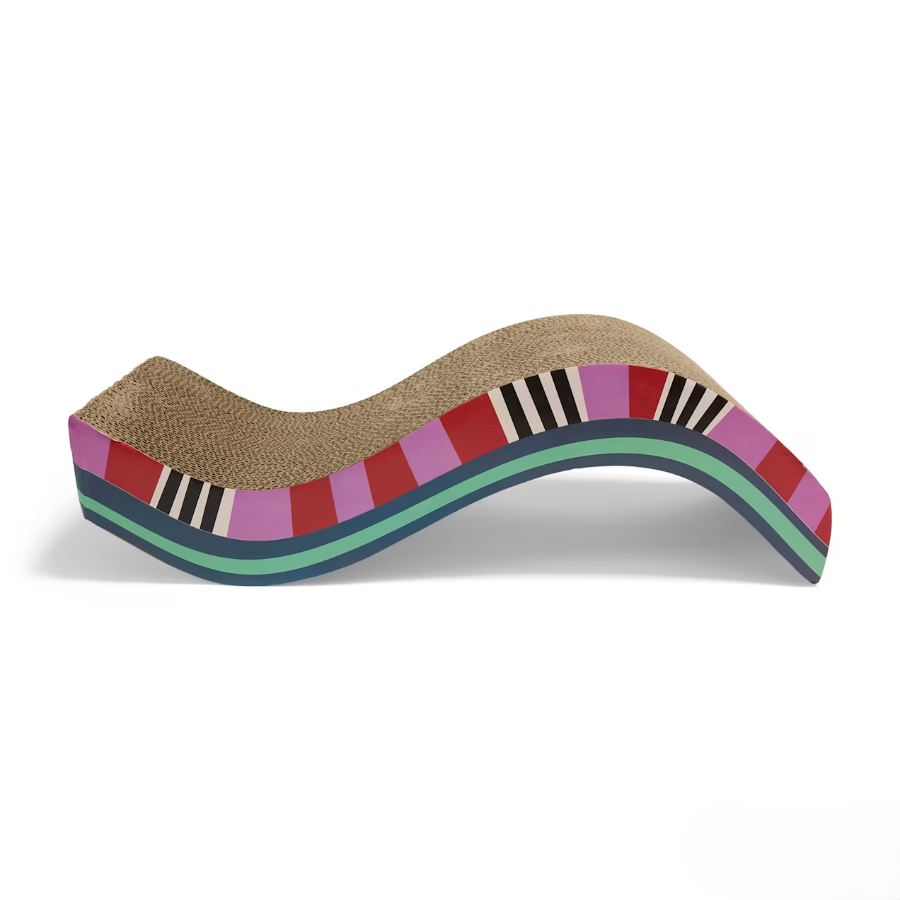 EveryYay Curved Piano-Shaped Cat Scratcher (Corrugated Cardboard) — Durable, Low-Shed, Eco-Friendly