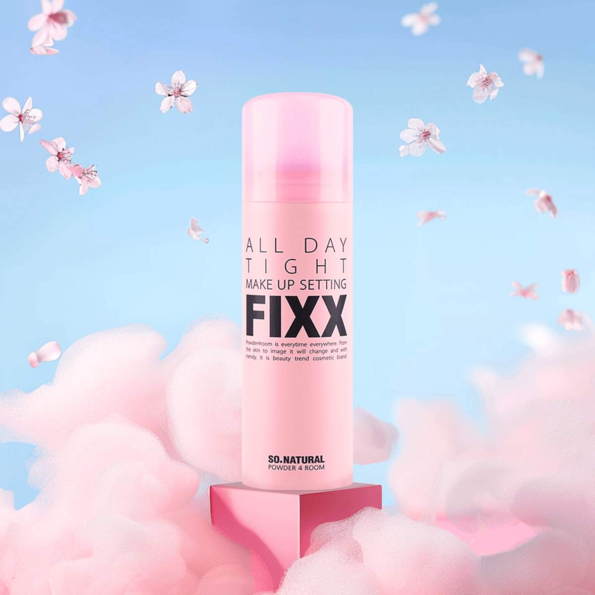 SO NATURAL FIXX All-Weather Setting Spray, Fine Mist, Hydrating Primer + Setting Spray 75ml — Classic, Suitable for All Skin Types