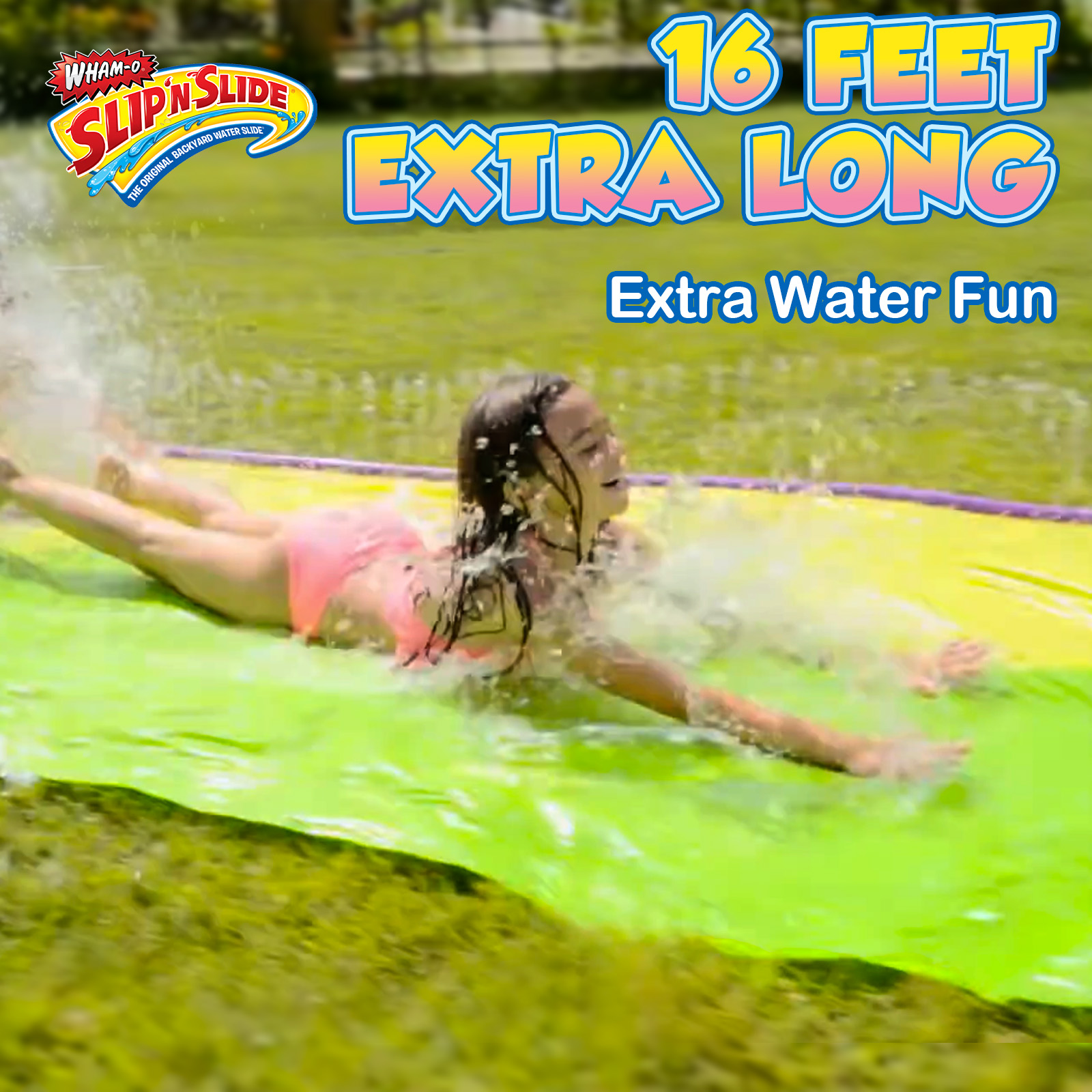 Wham-O Slip 'N Slide Surf Rider 16 ft Waterslide — Dual-Lane Backyard Water Slide for Kids 5–12 detail image 4