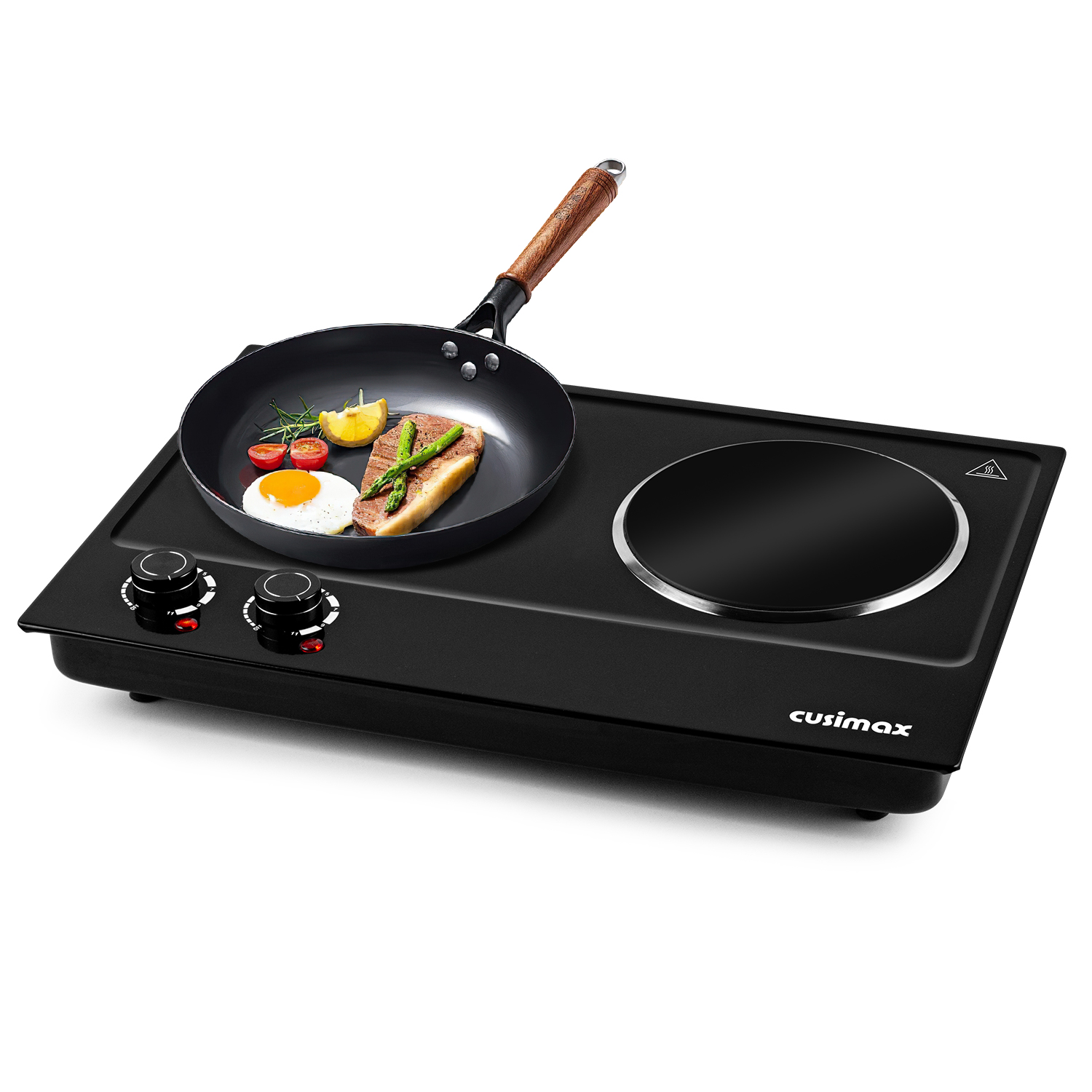 Double-Burner Infrared Ceramic Cooktop detail image 1