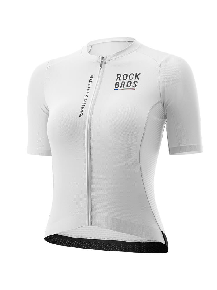 ROCKBROS ROAD-TO-SKY Women's Cycling Jersey Short Sleeve, Quick Dry Breathable Bike Shirt, Moisture Wicking UV Sun Protection for Road Bike MTB