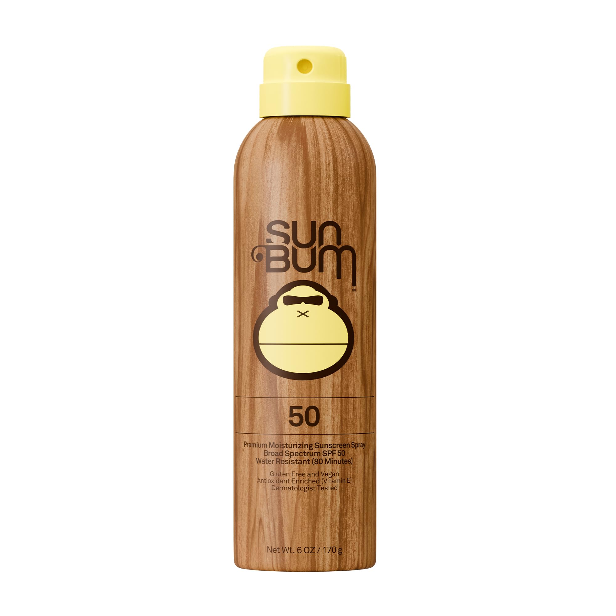 Sun Bum Original SPF 50 Sunscreen Body Spray - Broad Spectrum Moisturizing Sunscreen with Vitamin E - Hawaii 104 Compliant - 6 oz