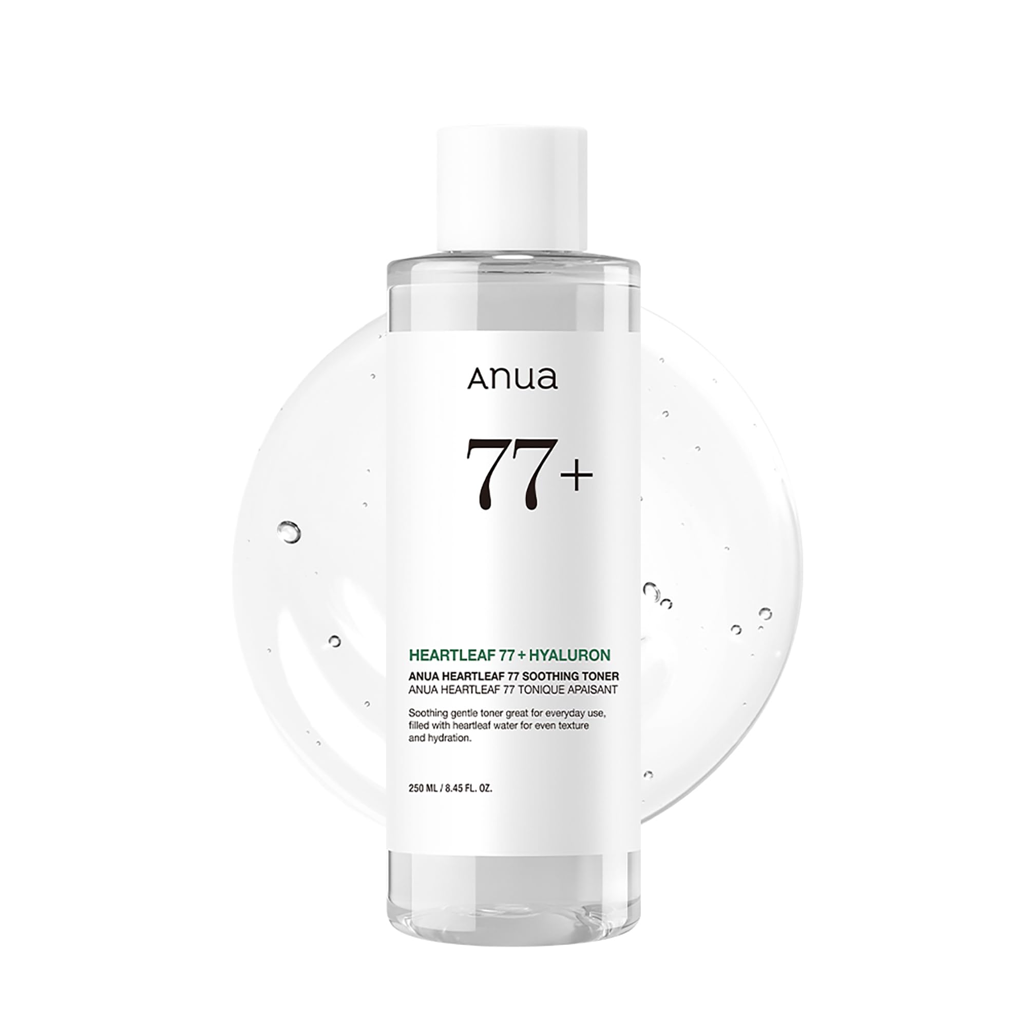 Anua Heartleaf 77 Soothing Toner, 8. 45 fl. oz | Moisturizing & Calming Facial Toner for Glass Skin, Hyaluronic Acid, Lightweight Hydration for Sensitive Skin, Redness Relief