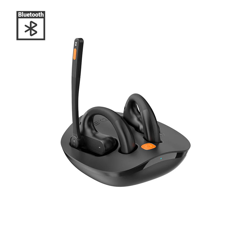 OneOdio EKSA S30 Open-Air Bluetooth Headset, 70H Total Playtime, 16.2mm Driver with TubeBass, 4-Mic AI ENC, IPX5