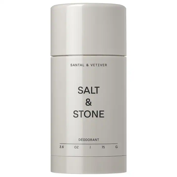 Salt & Stone Sandalwood & Vetiver Extra-Strength Aluminum-Free Deodorant Balm | 48-Hour Odor Protection, Fresh Non-Sticky Feel, Unisex Body Care