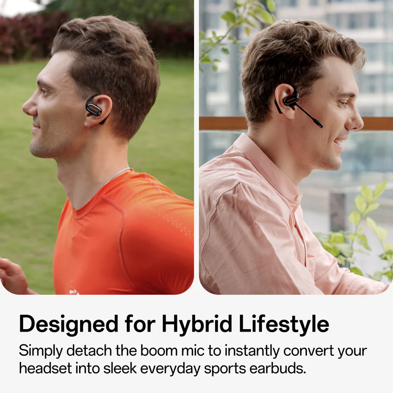 OpenRock Link 20 New Model | 52H Total Battery Life Open-Ear Bluetooth Headset, Magnetic Detachable Microphone, 5-Mic AI Call Noise Reduction — Ideal for Office, Meetings, Commute & Light Sports detail image 3