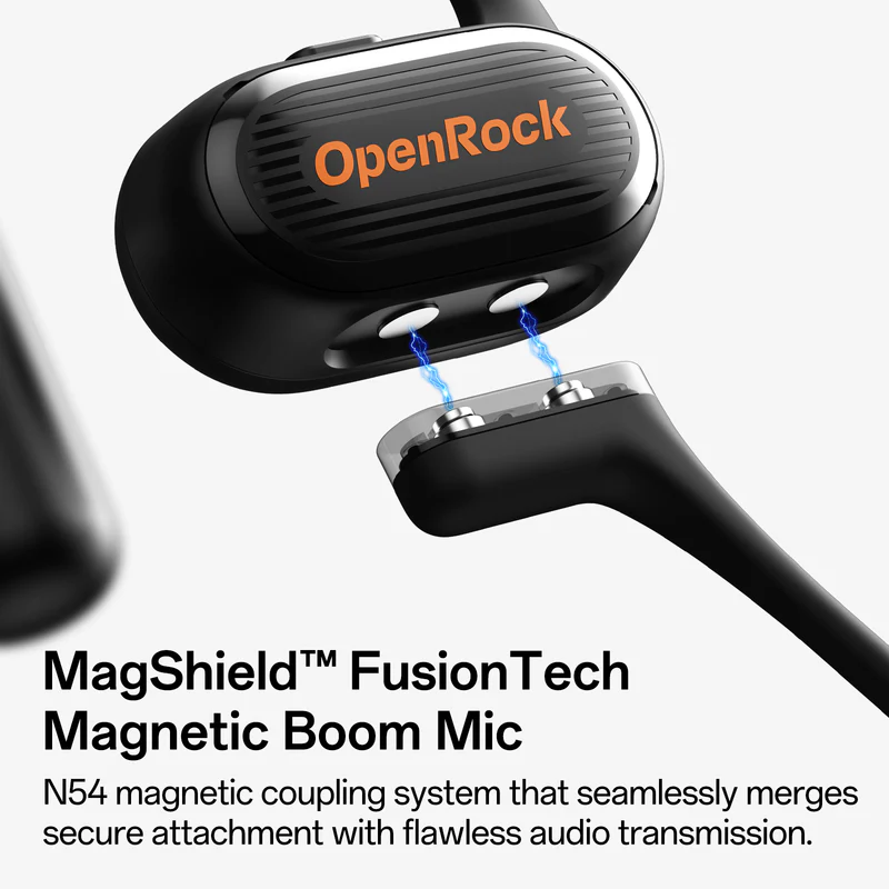 OpenRock Link 20 New Model | 52H Total Battery Life Open-Ear Bluetooth Headset, Magnetic Detachable Microphone, 5-Mic AI Call Noise Reduction — Ideal for Office, Meetings, Commute & Light Sports detail image 4