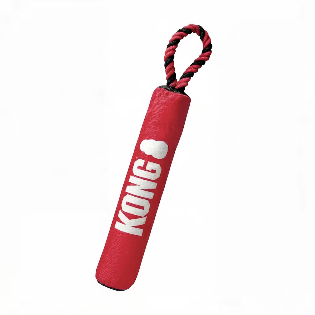 KONG Squeaky Rope Interactive Stick — Tug, Fetch & Chew Toy for Adult Dogs (Moderate Chewers)