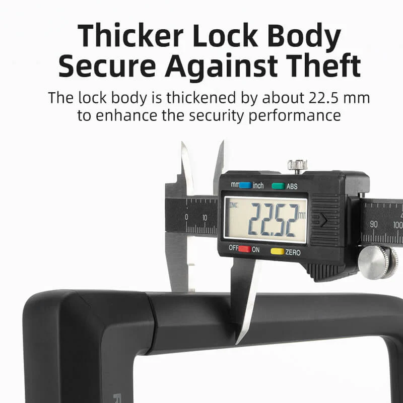 ROCKBROS 22mm Heavy-Duty Alloy Steel U-Lock — Cut-Resistant Anti-Theft Bike & Motorcycle Lock detail image 10
