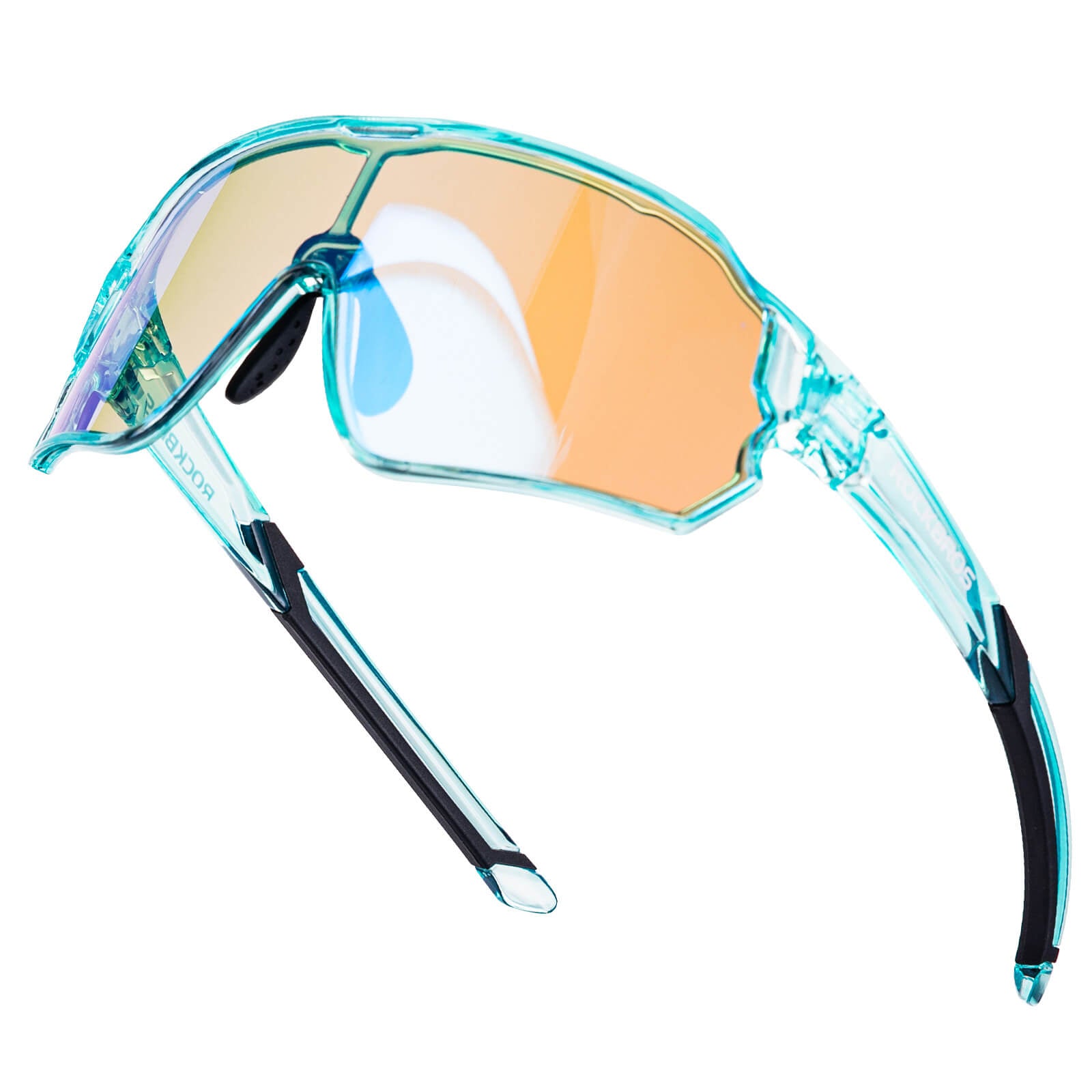 ROCKBROS Kids Cycling Sunglasses, UV400 Photochromic TR90 Bike Glasses, Light Adaptive Lenses for Boys Girls Youth Outdoor Sports detail image 3