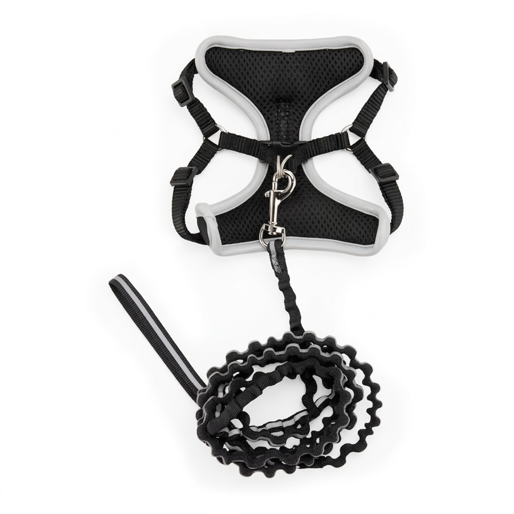YOULY Reflective Escape-Proof Cat Harness & Leash Set (Large/XL) — Safer Night Walks, Easy On, No Chafing detail image 7