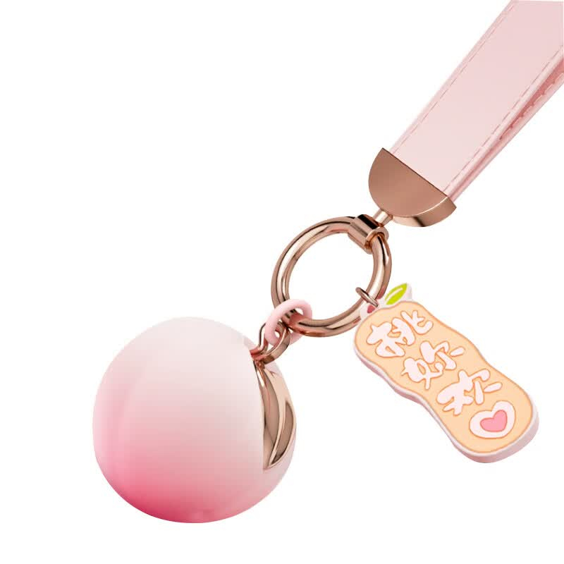 JISSBON Peach Heart Smart Mini Vibrator — External Women's Massager, 10 Vibration Modes, App Remote Control, Portable Pendant Design, USB Rechargeable, Peach Pink