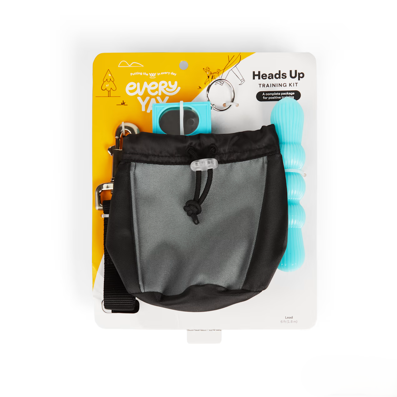 EveryYay Heads Up Dog Training Kit — Treat Pouch & Professional Clicker for Easy Training at Home or Outdoors