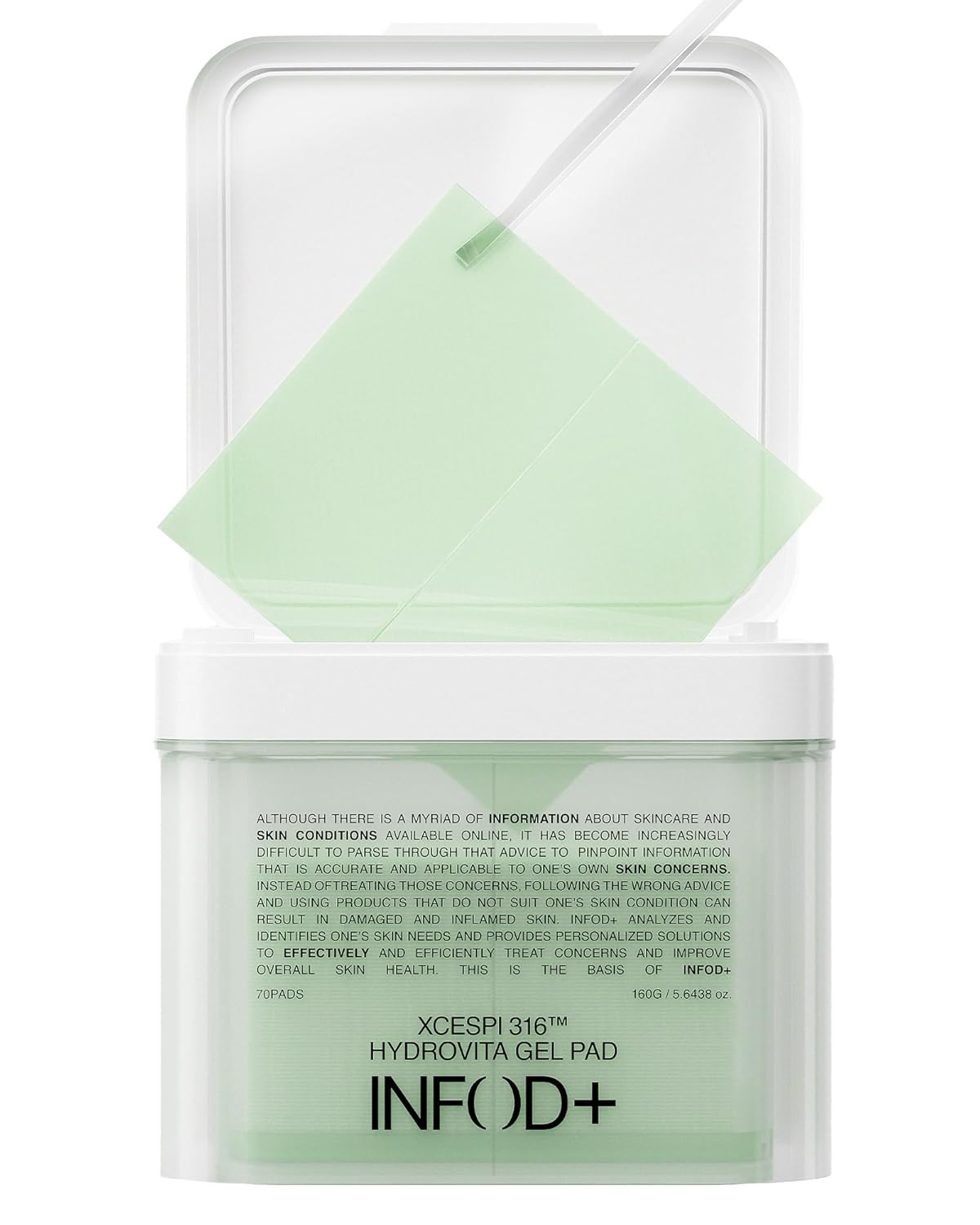 INFODPLUS Vitamin Hydrogel Toner Pads for Face, Pore Minimizing, Dark Spots, Oil Control, Calming, Hydrating with Ceramide and Exosome, Korean Skincare 70 Counts