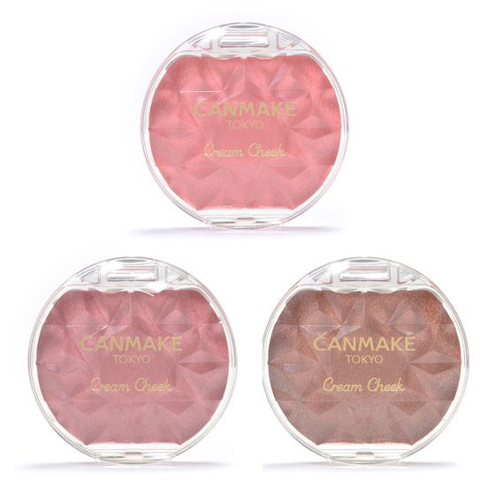 CANMAKE Cream Cheek Pearl Type P01 Peach Dazzle 3.9g