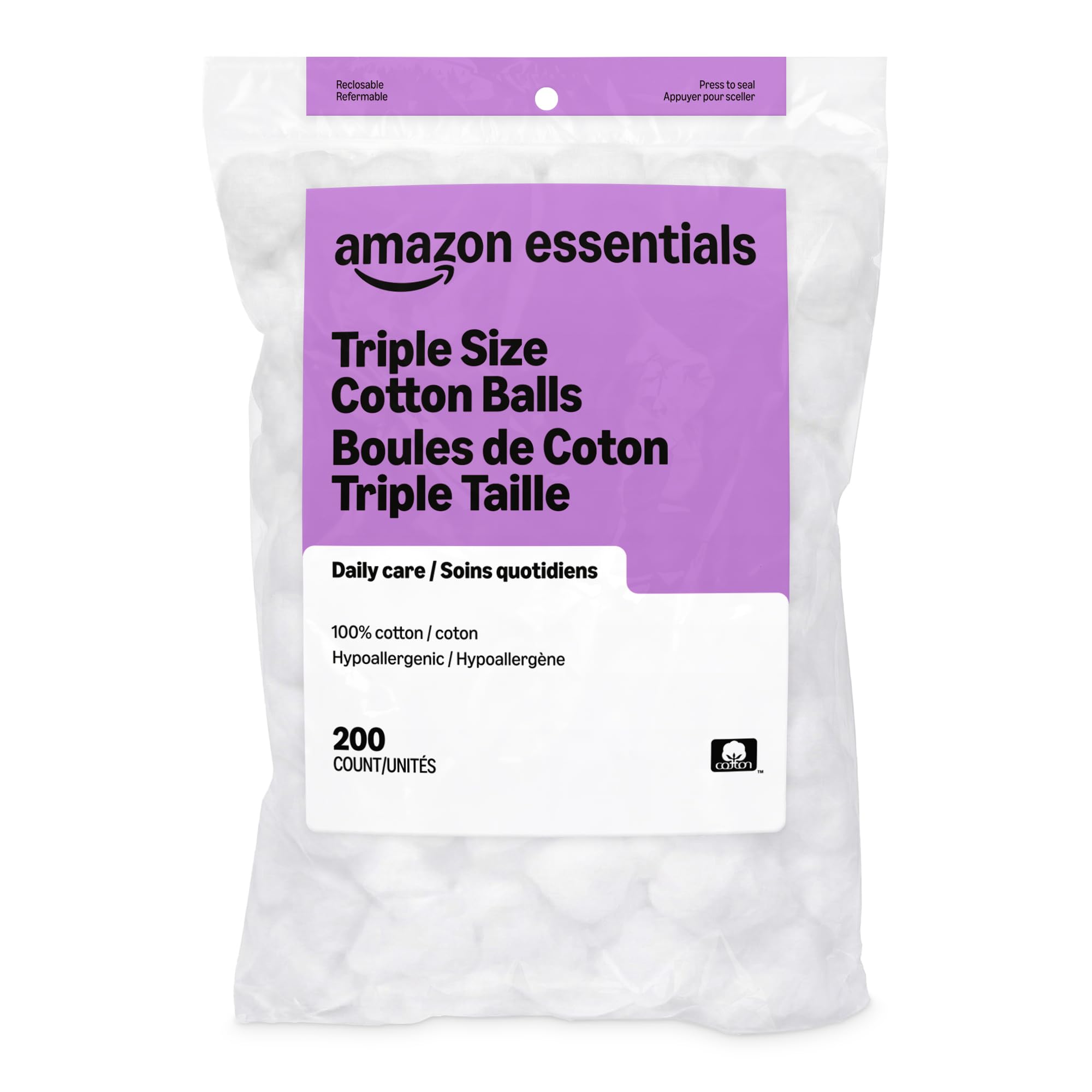 Cotton Balls for Skincare and Makeup Removal, 200 Count