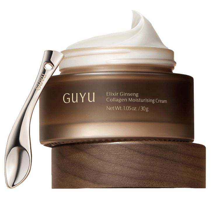 Guyu Ginseng Collagen Face Cream 【4H Collagen Boost】【2‑Week Contour Tightening】【Suitable for Asian Skin】【High Anti‑Wrinkle Strength】 Firming, Anti‑Wrinkle, Hydrating, Repairing & Brightening 30g