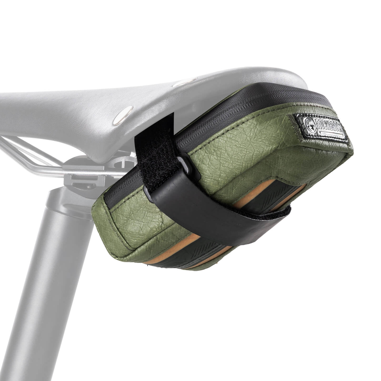 ROCKBROS ROAD TO SKY Saddle Bag, 0.4L Eco-Friendly Bike Under Seat Bag, Mini Cycling Tool Pouch for Road MTB