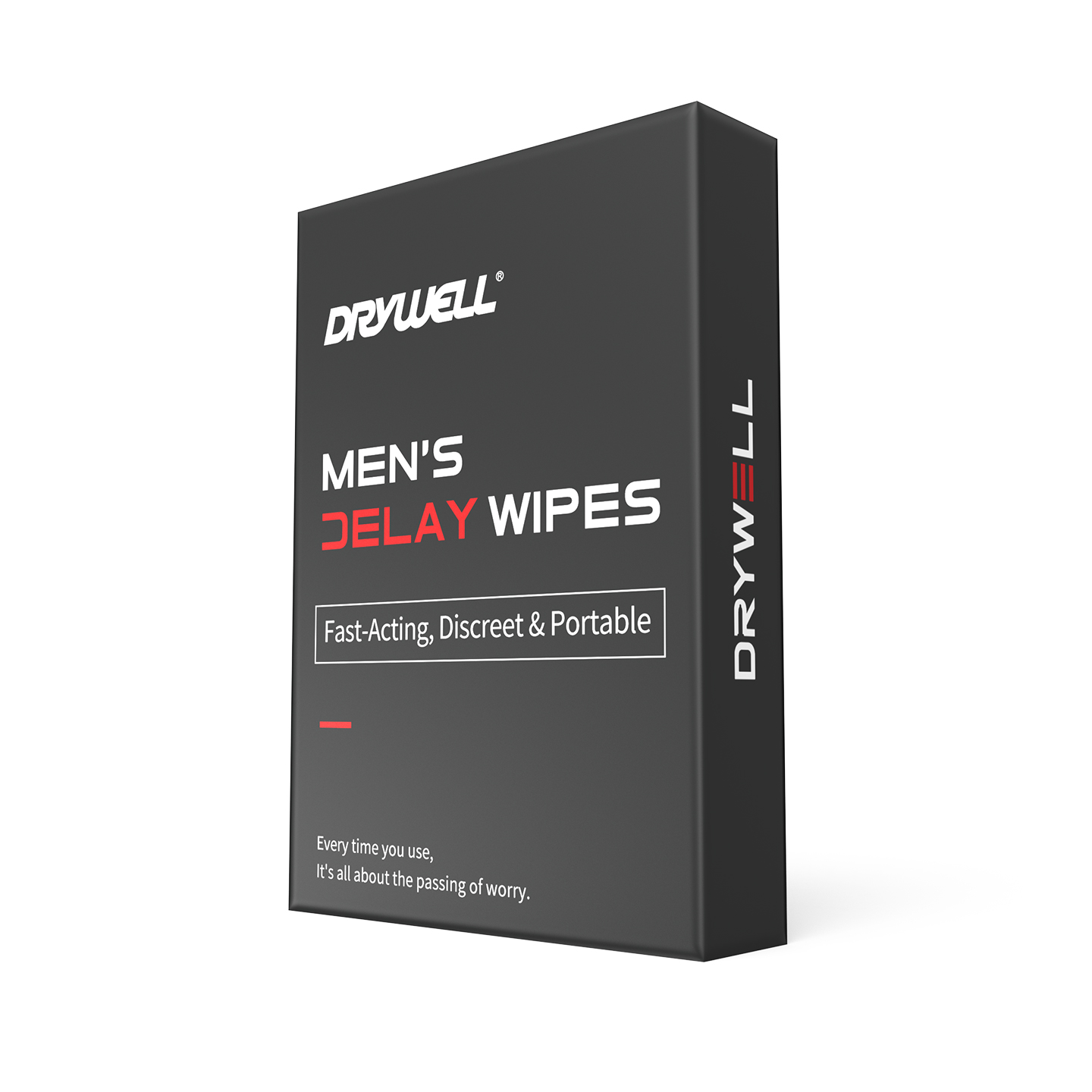 RAYWELL Enhanced Men's External Delay Wipes — Plant-Based, Non-Numbing Formula, Individually Wrapped, Portable, 8 Wipes