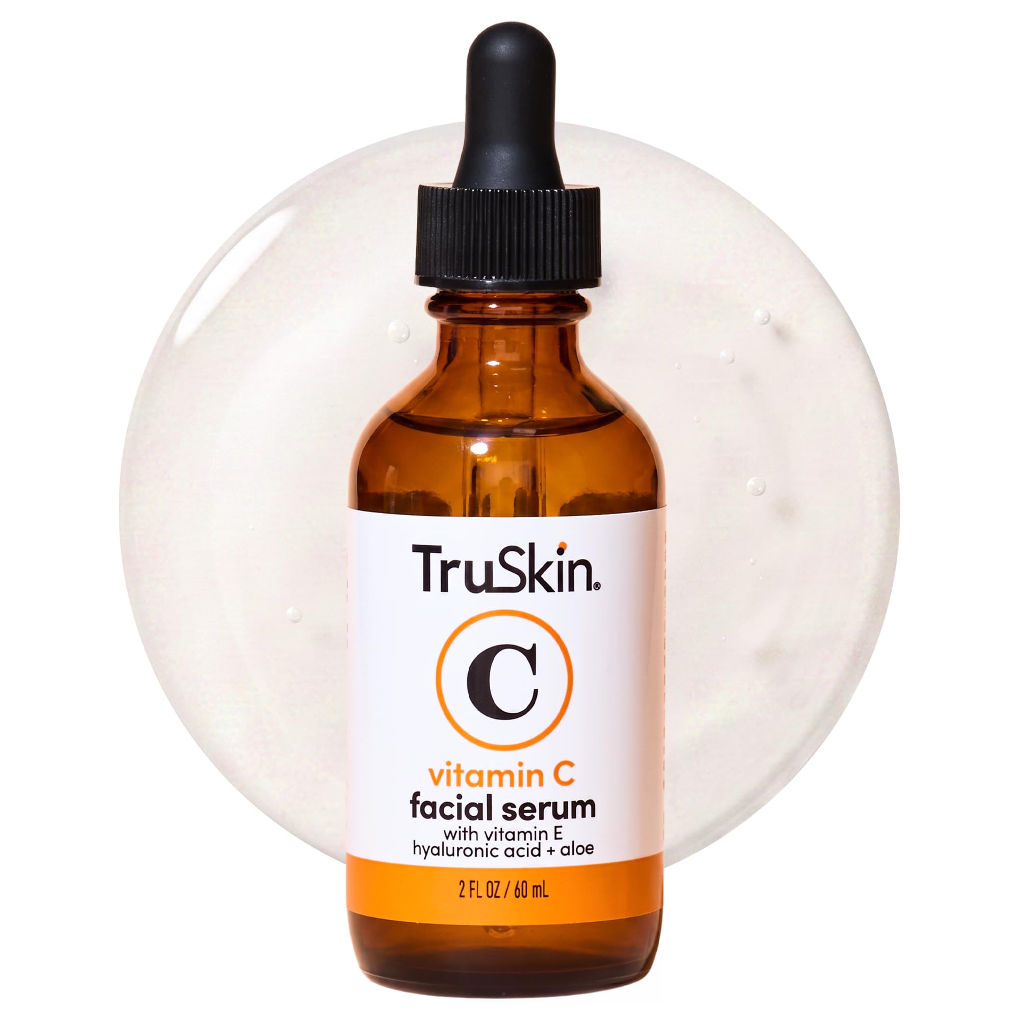 TruSkin Brightening Vitamin C Serum for Face with Hyaluronic Acid, 2 fl oz