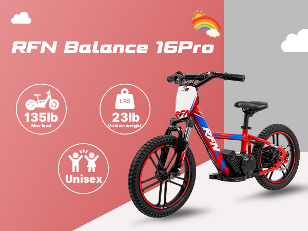 Apollo RFN DNA16 Pro Kids Electric Dirt Bike (16" Tires) 24V 350W Off-Road Balance Bike for Youth Outdoor Riding & Training detail image 4