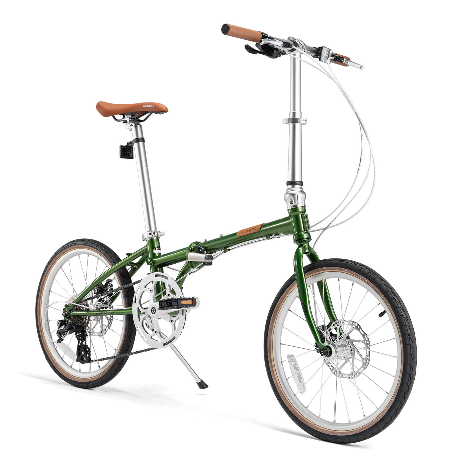 ROCKBROS VDS 20" Folding Bike, 8 Speed Shimano City Commuter Bicycle, Lightweight Portable Foldable Bike for Adults, Disc Brake detail image 3