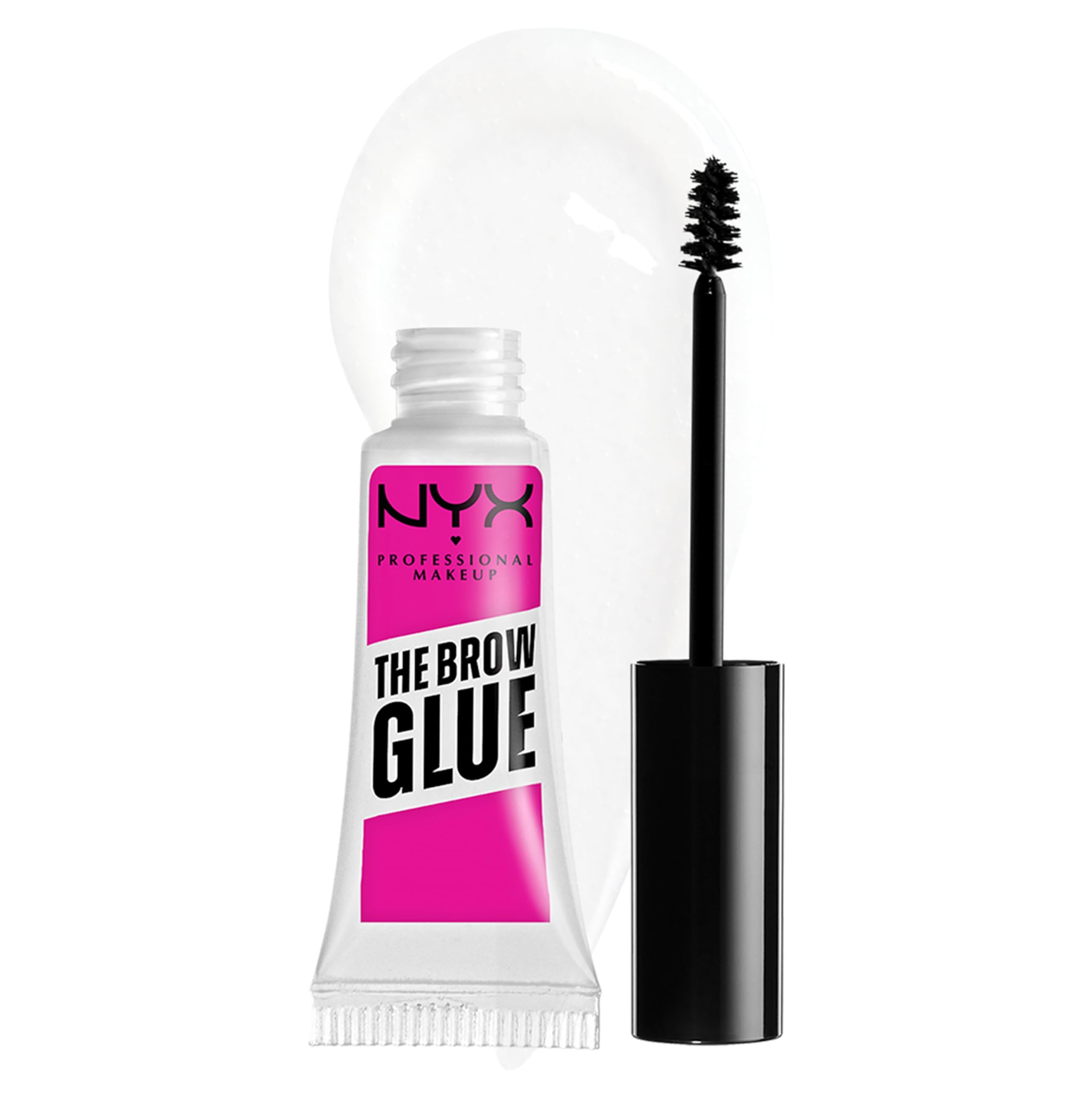 NYX PROFESSIONAL MAKEUP The Brow Glue, Gel Transparente de Cejas de Fijación Extrema