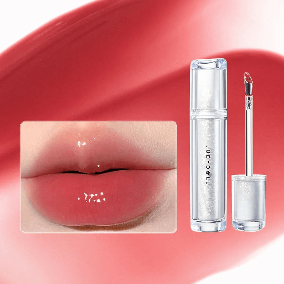 Judydoll Esmalte de Labios Efecto Espejo #03 Cerezo Frío Brillo Hidratante 2.4g