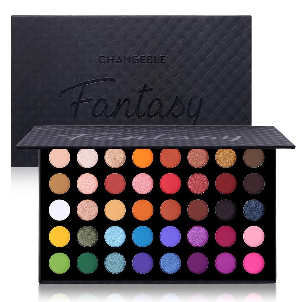 UCANBE Highly Pigmented Eyeshadow Palette — Matte, Shimmer & Metallic Long-Lasting Blendable Natural Colors