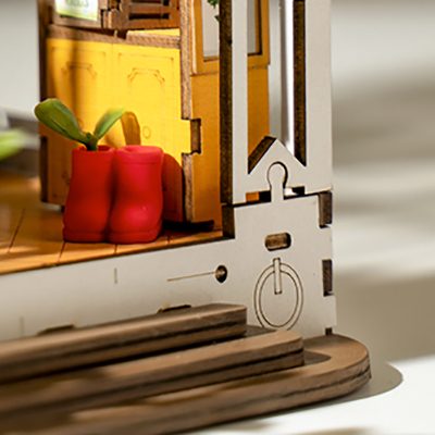 Rolife Gardenhouse DIY Miniature House, Handmade Assembly Model with Lights, Creative Decorative Display Gift detail image 9