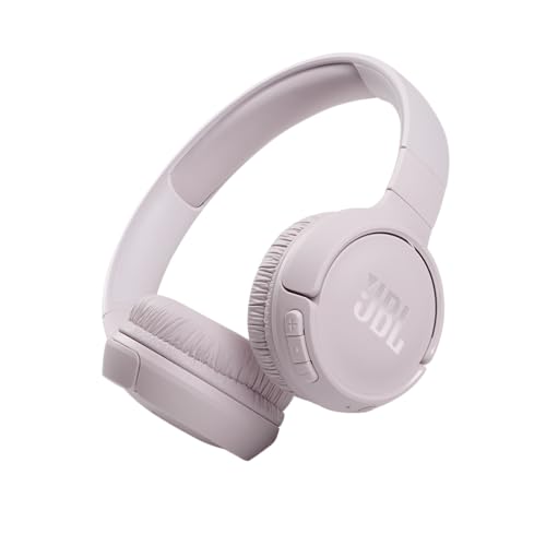 JBL Tune 510BT - Auriculares Bluetooth con hasta 40 horas de batería, micrófono para llamadas, plegables y cómodos, compatibles con Android e iOS (Rosa)