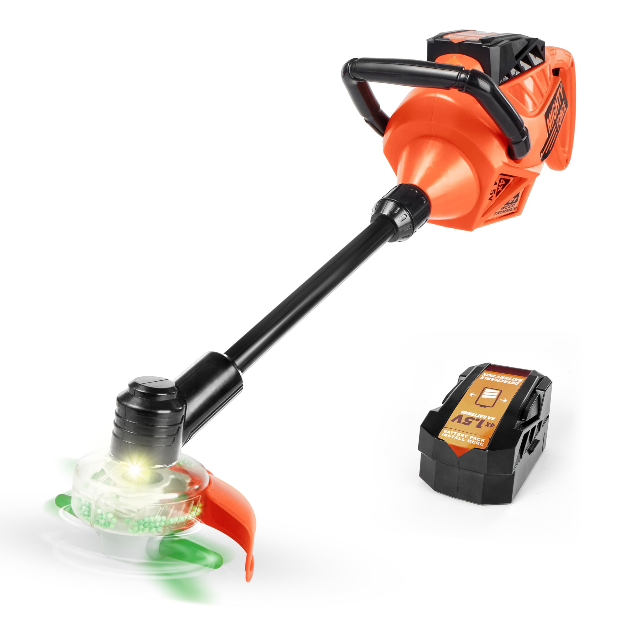Kids Lawn Mower Toy (Ages 3+) — Electronic Realistic Gardening Toy with Lights & Sound