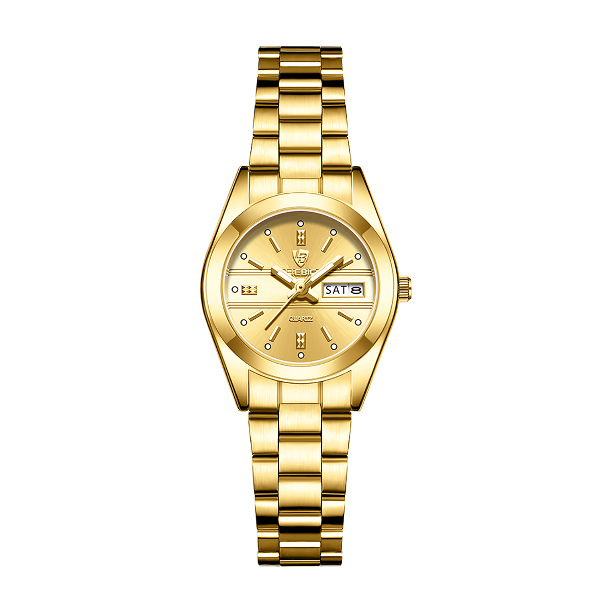 SKMEI L1031 Women's Elegant Commuter Quartz Watch - Gold / Two-Tone Stainless Steel, Small Dial, 30M Water Resistant, Gift-Worthy