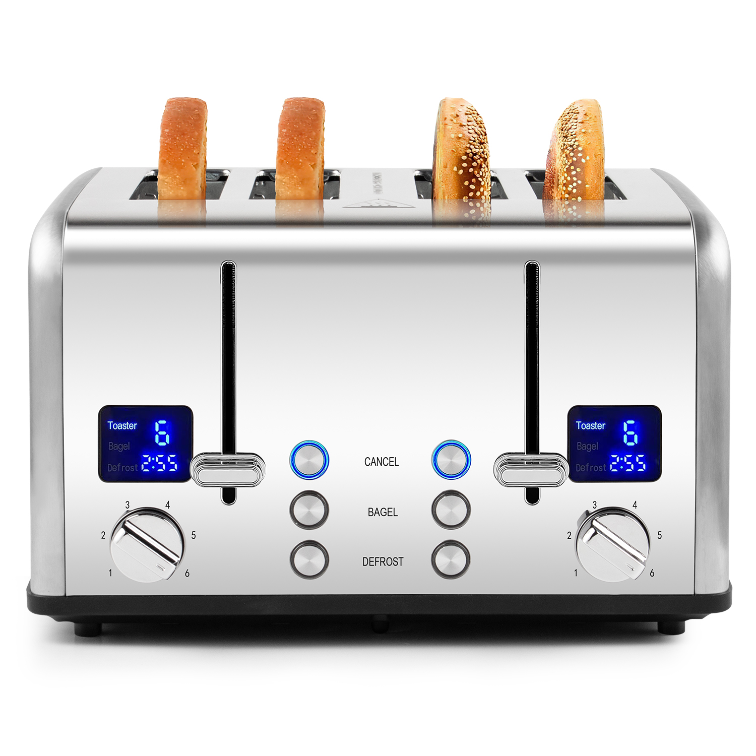 CUSIMAX 4-Slice Stainless Steel Toaster