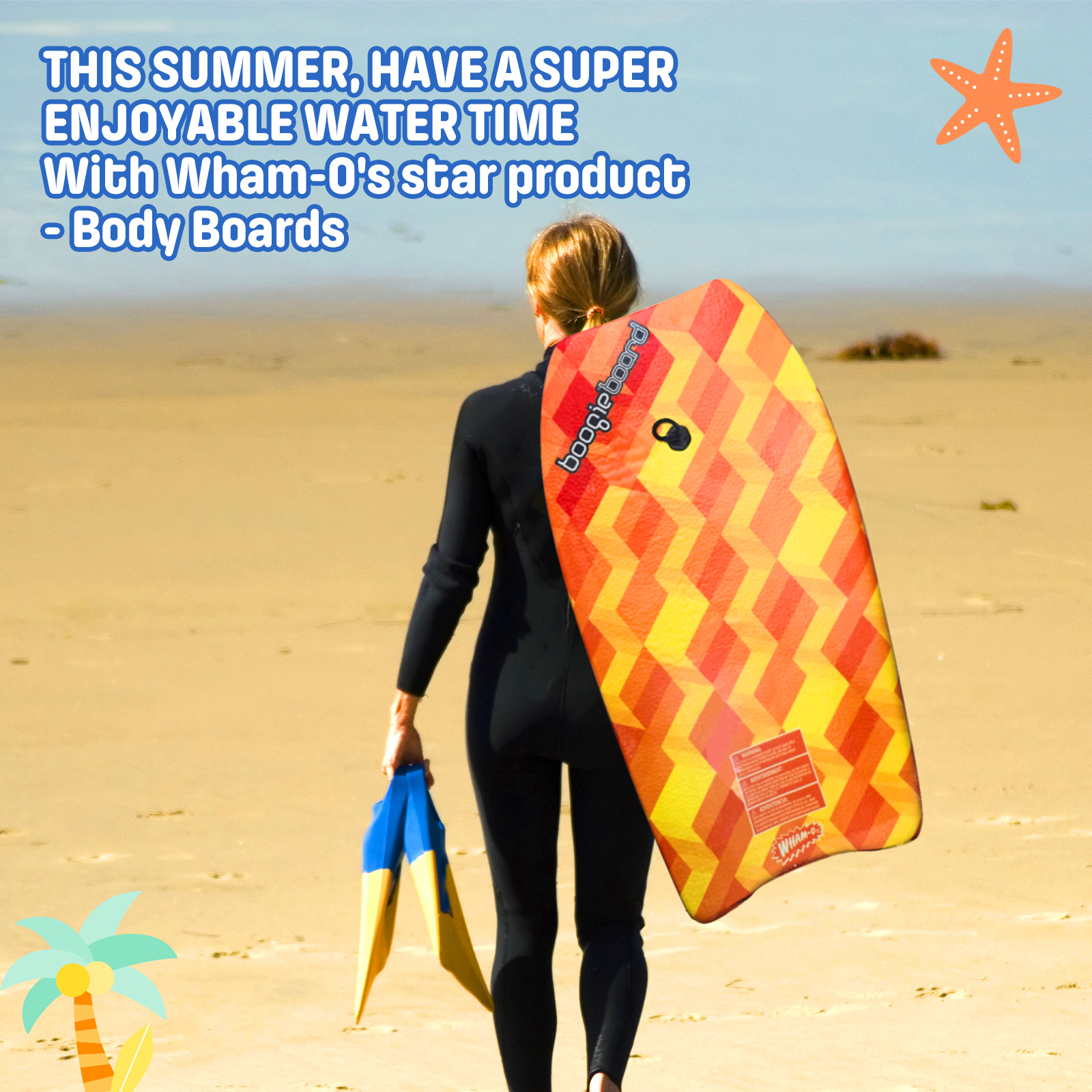 Wham-O 33" Bodyboard — Lightweight Boogie Board with Wrist Leash for Kids & Adults detail image 4