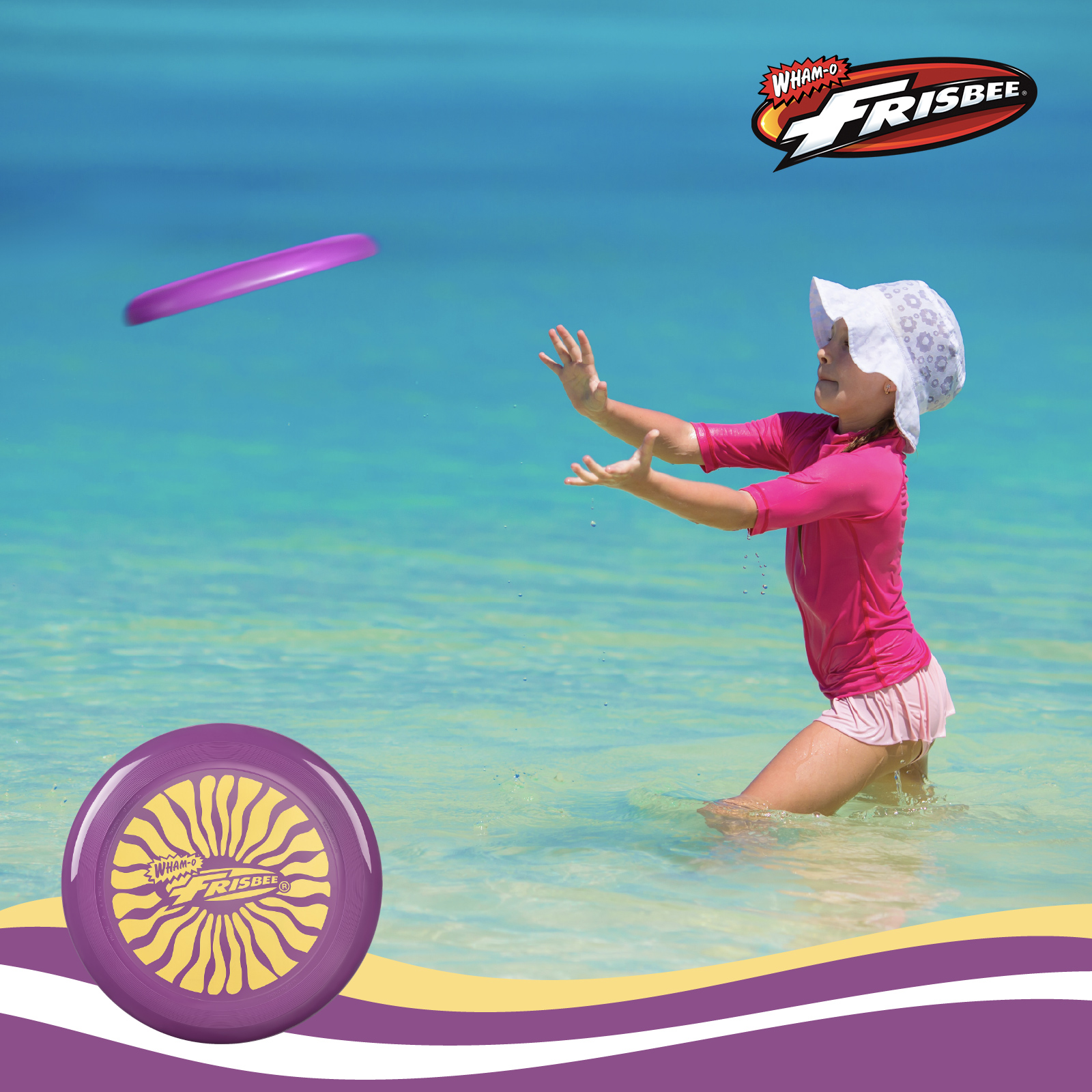 Wham-O 53255 V3 Frisbee Cool Flyer Flying Disc, 9.95 Inch Lightweight Toy for Kids Teens Boys Girls Ages 5+ Outdoor Beach Park Backyard Game - 130g detail image 1