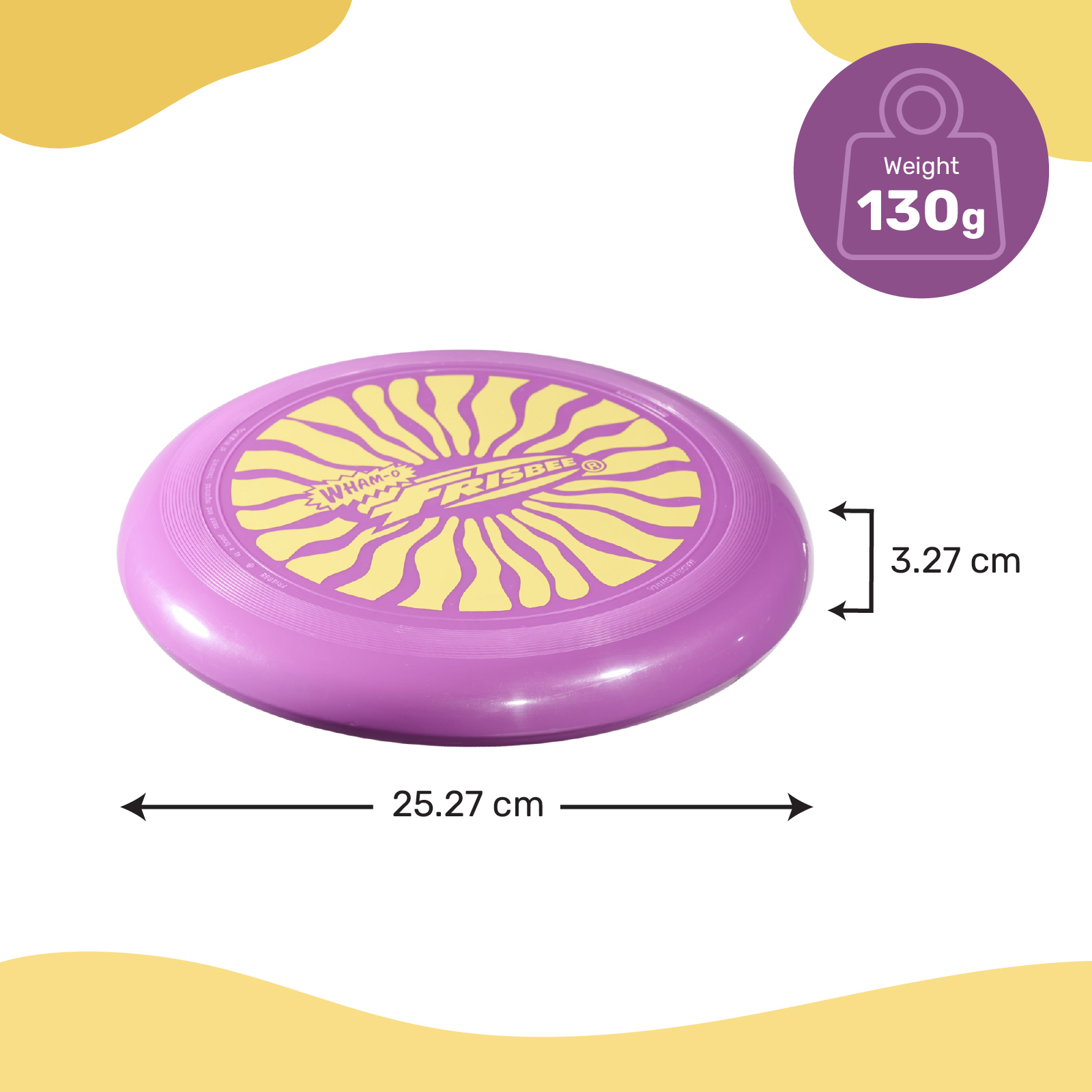 Wham-O 53255 V3 Frisbee Cool Flyer Flying Disc, 9.95 Inch Lightweight Toy for Kids Teens Boys Girls Ages 5+ Outdoor Beach Park Backyard Game - 130g detail image 5