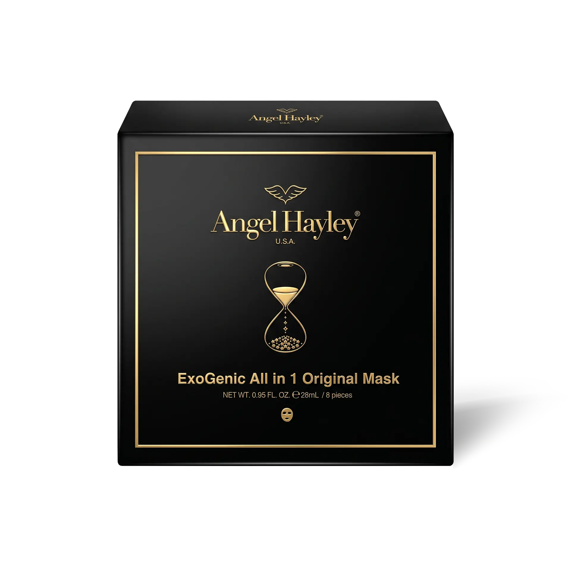Angel Hayley Exosome + Bosein Revitalizing Essence Mask 8 Sheets — Deep Hydration, Brightening, Firming & Anti-Wrinkle