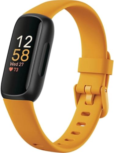 Fitbit Inspire 3 Health & Fitness Tracker with Stress Management, Workout Intensity, Sleep Tracking, 24/7 Heart Rate - 3-Month Google Health Premium Membership Included - Midnight Zen/Black