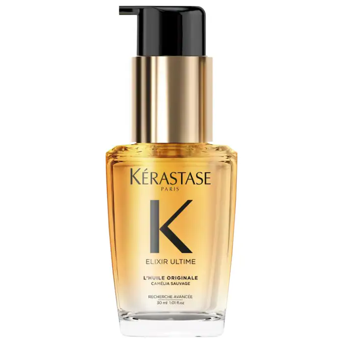 Kérastase Mini Nourishing Hydrating Hair Oil | Travel Size Leave-In Repair for Dry, Frizzy Hair — Smooth, Shiny, Split-End Care