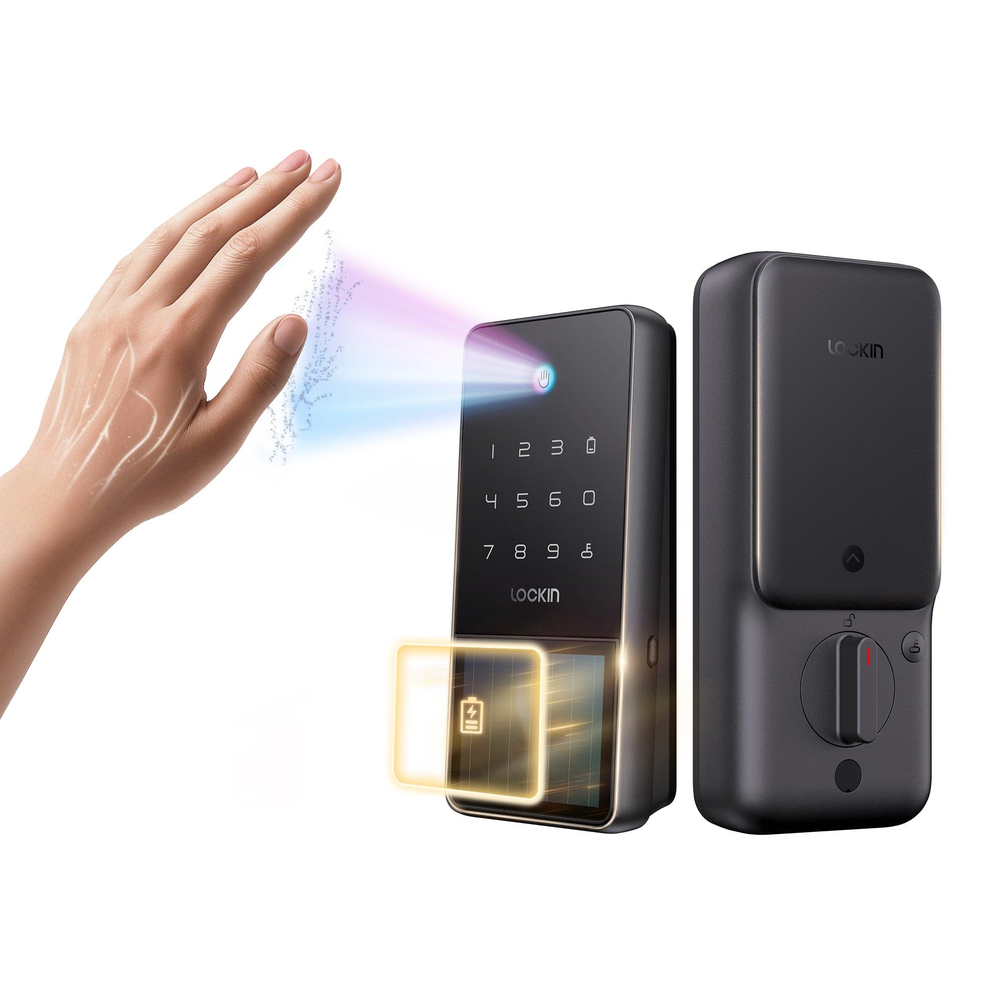 Lockin Veno Solar Palm Vein Smart Lock — Palm Vein Keyless Deadbolt