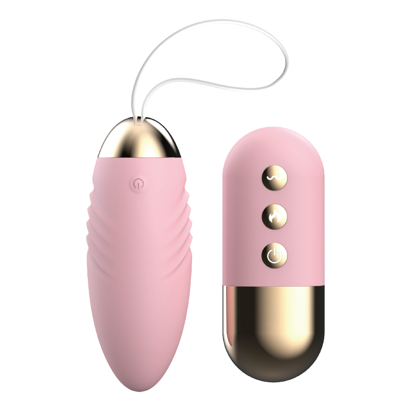 LILO Gladiator Gen 2 Women's Wireless Remote Vibrating Egg — 10 Vibration Modes, One-Touch Warming, 10m Remote, Textured Silicone Massager, USB Rechargeable, Pink