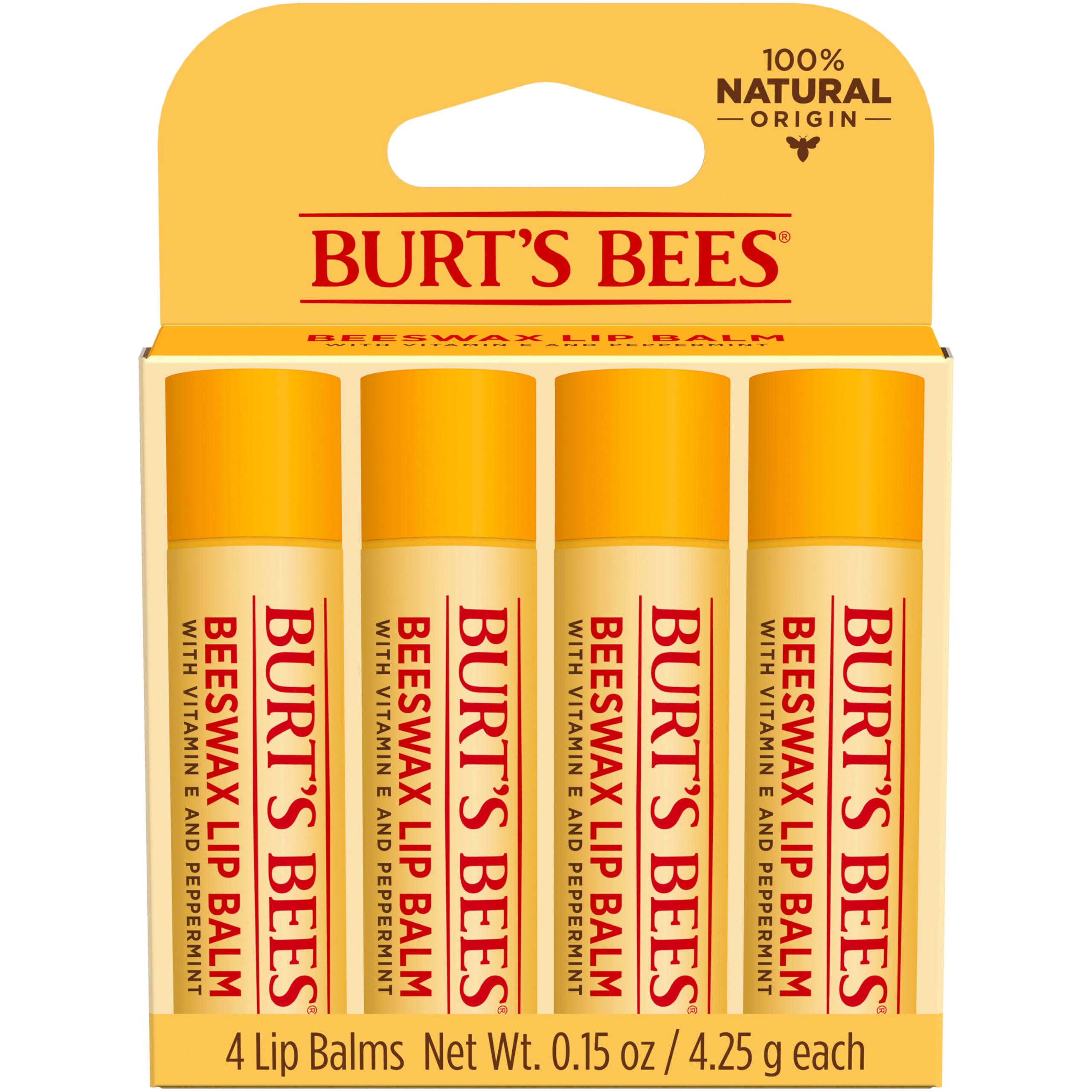 Burt's Bees 100%天然保湿润唇膏(原味蜂蜡)