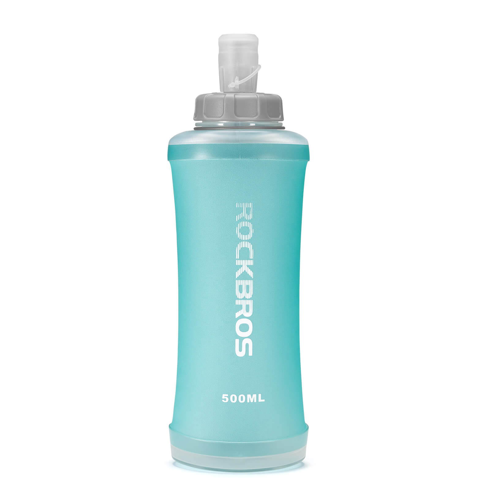 ROCKBROS 500ml Soft Collapsible Sports Flask — Lightweight TPU, Leak-proof Bite Valve, Portable