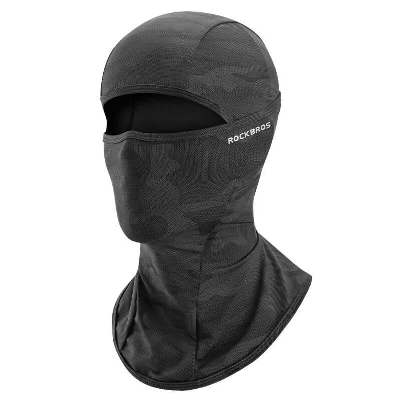 ROCKBROS Summer Ice Silk Cycling Balaclava Mask, UV Protection Full Face Cover, Breathable Moisture Wicking for Road Bike MTB Outdoor Riding